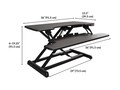 VARIDESK Pro Plus 36 Electric - Black, 401968                        , 41976104, Furniture - Miscellaneous