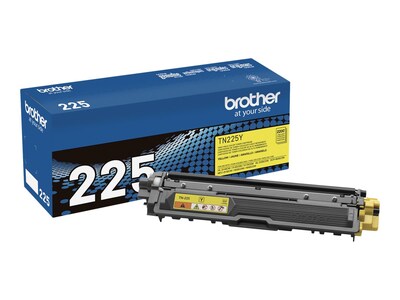 Brother Yellow High Yield Toner Cartridge for HL-3140CW & HL-3170CDW Printers, TN225Y, 15481791, Toner and Imaging Components - OEM