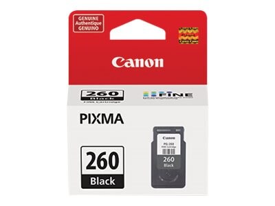 Canon Black PG-260 Ink Cartridge, 3707C001, 37466672, Ink Cartridges & Ink Refill Kits - OEM