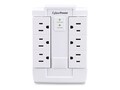 CyberPower Essential Series Surge Protector (6) Swivel-style Outlets 900 Joules, CSB600WS, 15237529, Surge Suppressors