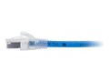 C2G HDBaseT-Certified Cat6A Plenum Cable w Discontinuous Shielding, Blue, 100ft, 43174, 34540081, Cables