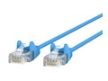Belkin CAT6 28AWG UTP RJ-45 M M Slim Snagless Molded Ethernet Patch Cable, Blue, 12ft, CE001B12-BLU-S, 41060823, Cables Belkin CAT6 28AWG UTP RJ-45 M M Slim Snagless Molded Ethernet Patch Cable, Blue, 12ft, CE001B12-BLU-S, 41060823, Cables