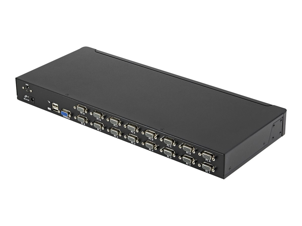 8 Port 1U Rackmount USB KVM Switch Kit with OSD and Cables