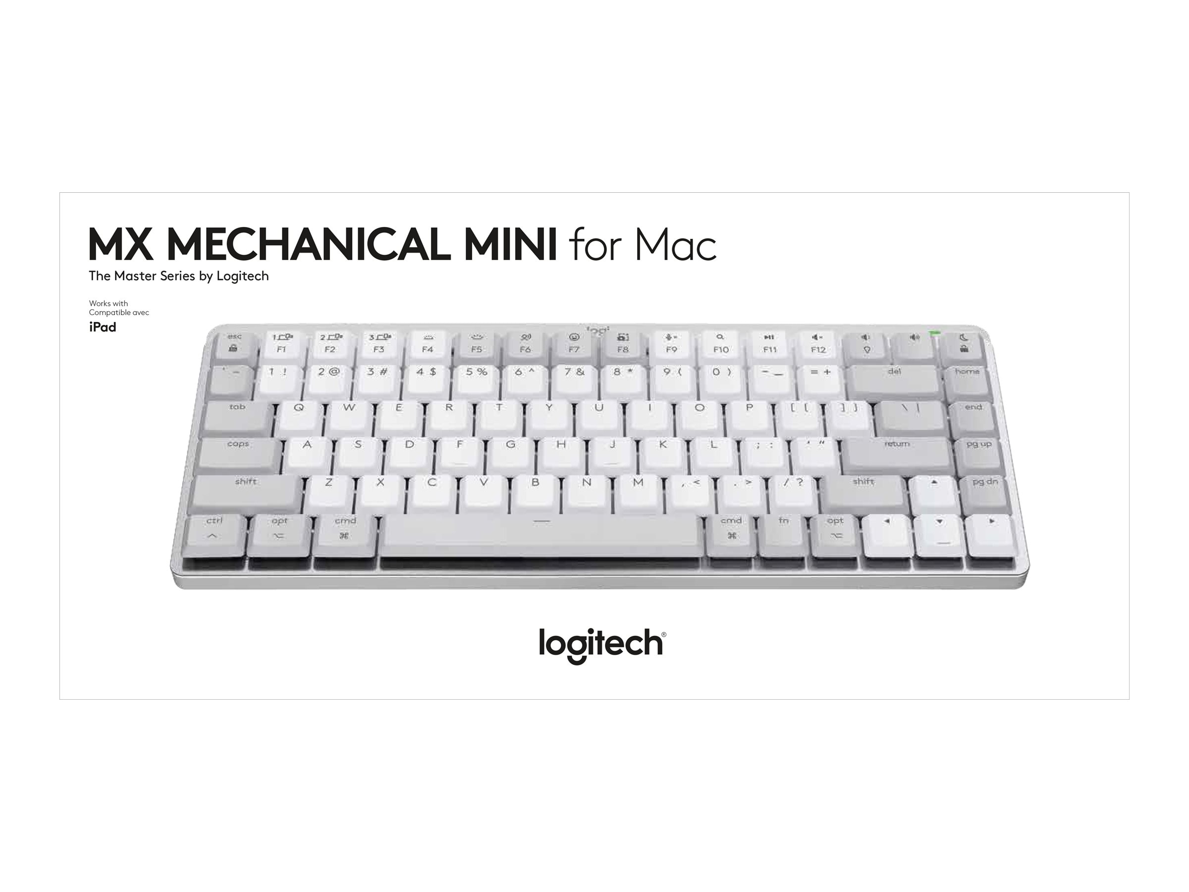 Logitech MX Mechanical Keyboard, Mini Mac, Grey (920-010831)