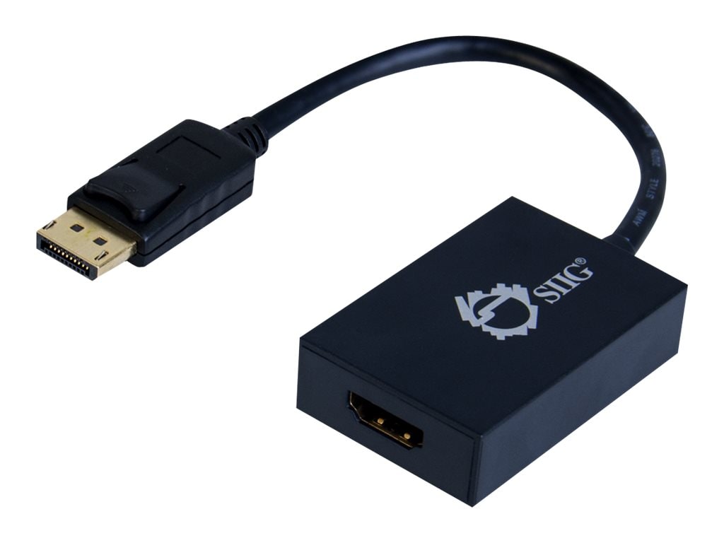Video // Audio Adapter 9.6 In Displayport // Hdmi Siig Displayport to Hdmi Adapter