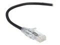 Black Box CAT6 28AWG 250MHz UTP Slim-Net Patch Cable, Black, 4ft, C6PC28-BK-04, 34628251, Cables Black Box CAT6 28AWG 250MHz UTP Slim-Net Patch Cable, Black, 4ft, C6PC28-BK-04, 34628251, Cables