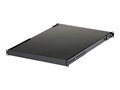 StarTech.com 4-Post 1U 19.5 to 38in Adjustable Mounting Depth Server Rack Mount Shelf Tray - 330lbs, ADJSHELFHD, 41614138, Rack Mount Accessories