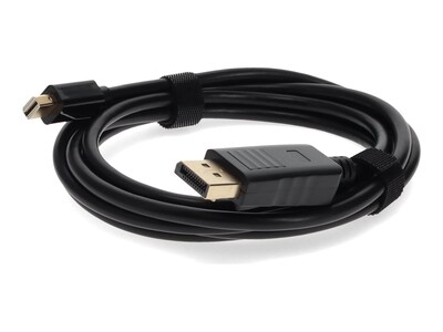 AddOn Mini-DisplayPort 1.1 Male to DisplayPort 1.1 Male Cable, Black, 3ft, MINIDP2DPMM3, 41059440, Cables