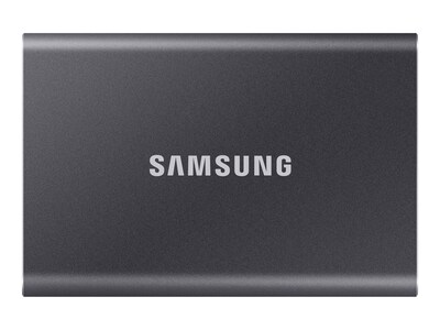 Samsung 4TB T7 USB 3.2 Portable Solid State Drive - Titan Gray, MU-PC4T0T/AM, 41788553, Solid State Drives - External