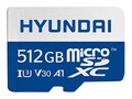 Hyundai Technology 512GB 4K MicroSDXC UHS-1 V30 Memory Card with SD Adapter, SDC512GU3                     , 41997484, Memory - Flash