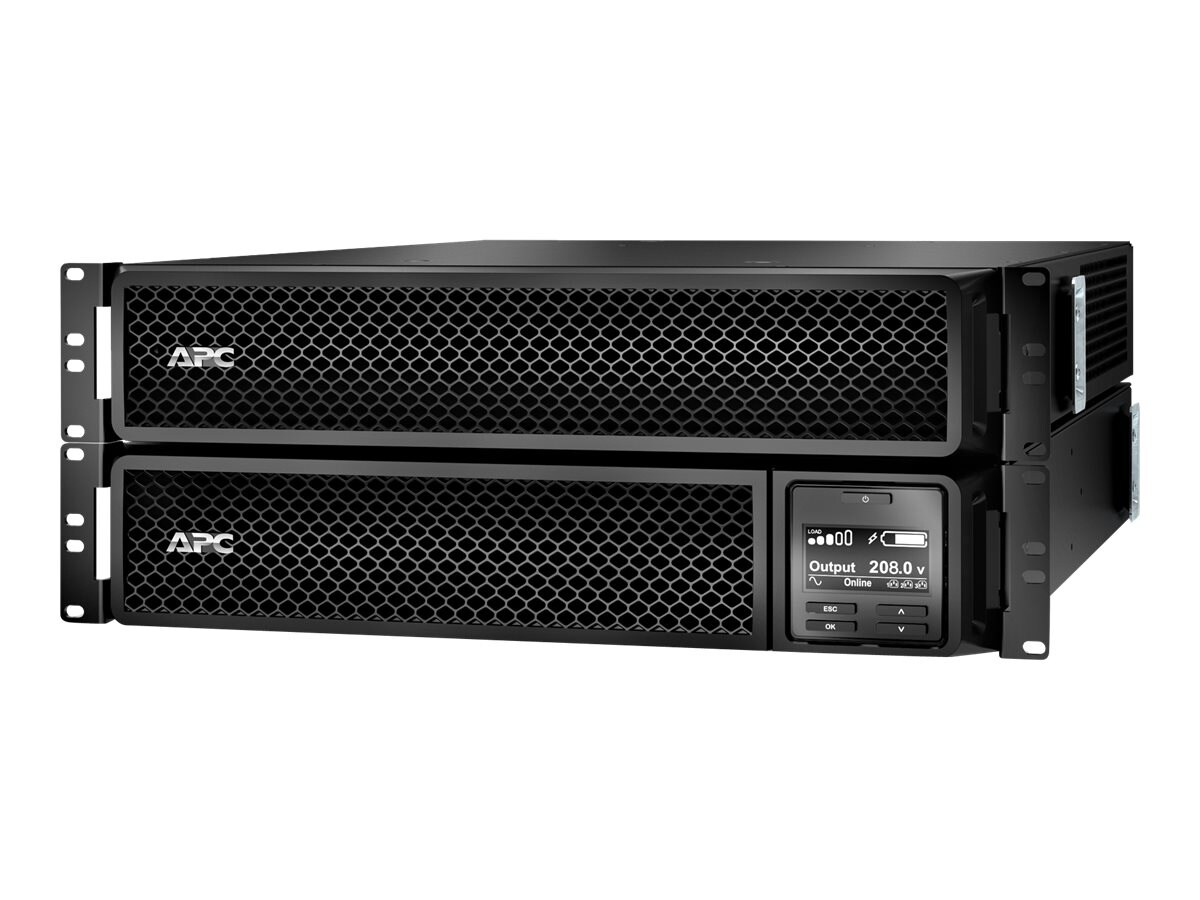 APC Smart-UPS SRT 3000VA 2700W 208V 120V Online 4U RM L6-20P ...