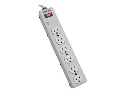 Tripp Lite Surge Suppressor (6) NEMA 5-15R Outlets 1340 Joules 6ft. Cord Wallmount or Desktop, TLM606HJ, 7290590, Surge Suppressors