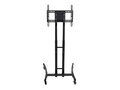 Luxor Adjustable Height Rolling TV Stand for 32-70 Displays, Black, FP1000, 34809457, Stands & Mounts - Digital Signage & TVs