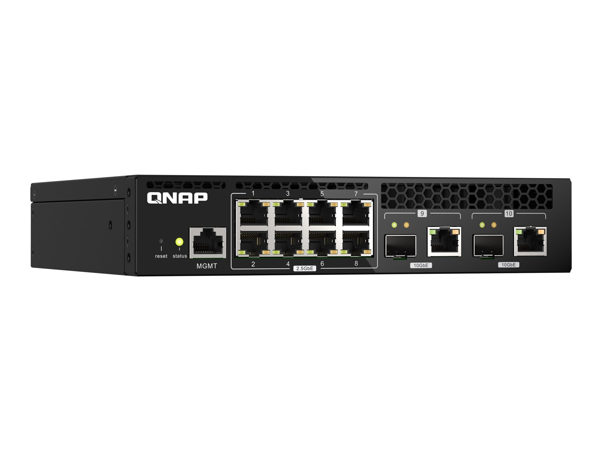 QNAP(キューナップ)10GbE L2 Webマネージドスイッチ 4つの10GbE SFP+ポート、8つのギガビットイーサネットポート Q 