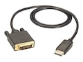 Black Box DisplayPort to DVI M M Cable, Black, 6ft, EVNDPDVI-0006-MM, 35036759, Cables