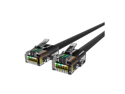 Belkin CAT6 RJ-45 M M UTP 24AWG Bootless Ethernet Patch Cable, Black, 3ft, A3L980-03-BLK, 11808304, Cables