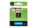 DYMO DY D1 12MMX7M 1 2X23 RD WH, S0720550                      , 41987228, Cables
