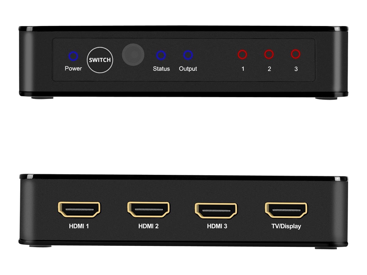 SIIG 3x1 HDMI 2.0 Switch with IR & Voice APP Control - Thumbnail 3