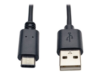 Tripp Lite USB 2.0 Type A to USB Type C (USB-C) M M Cable, Black, 6ft, U038-006, 22065155, Cables