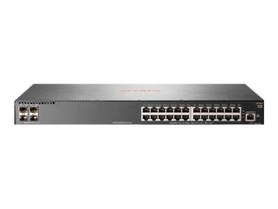 HPE Aruba 2930F 1U RM L3 Managed Switch ARM Cortex-A9 1.0GHz 1GB RAM 4GB Flash 24xGbE 4xGbE SFP 1xPSU , JL259A#ABA, 32141924, Network Switches