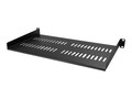 StarTech.com Vented 1U Server Rack Shelf - 10 Deep - Rack Mountable, CABSHELFV1U, 34076425, Rack Mount Accessories