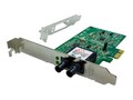 Lantronix 100Base-FX PCIe ST MM Full-Duplex Flow Control Network Interface Card, N-FXE-ST-02B, 41687715, Network Adapters & NICs