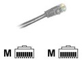 CP Technologies ClearLinks Cat6 Molded Snagless Patch Cable, Gray, 3ft, C6-LG-03-M, 17968704, Cables