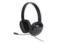 Cyber Acoustics Stereo Headset with Flexible Boom Mic, Black, AC-6008, 27562126, Headsets (w/ microphone)