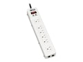 Tripp Lite Protect it! Metal Surge (6) Outlet (3 Transformer) Telephone 15ft Cord 1340 Joules, TLM626TEL15, 6935034, Surge Suppressors Tripp Lite Protect it! Metal Surge (6) Outlet (3 Transformer) Telephone 15ft Cord 1340 Joules, TLM626TEL15, 6935034, Surge Suppressors