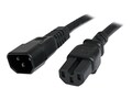 StarTech.com IEC C14 to IEC C15 15A 125V 14AWG Heavy Duty Extension Cord, 6ft, PXTC14C156, 15297530, Power Cords