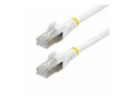 StarTech.com CAT6A S FTP LSZH 10GbE 500MHz 100W PoE++ Ethernet Patch Cable, White, 100ft, NLWH-100F-6A-PATCH            , 41891796, Cables
