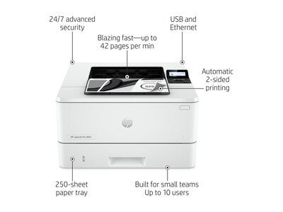 HP LaserJet Pro 4001dn Printer w  Available 2 Months Instant Ink, 2Z600F#BGJ, 41495493, Printers - Laser & LED (monochrome)