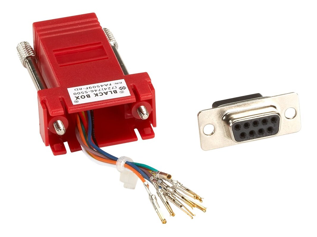 Black Box DB9 Colored Modular Adapter (U (FA4509F-RD)