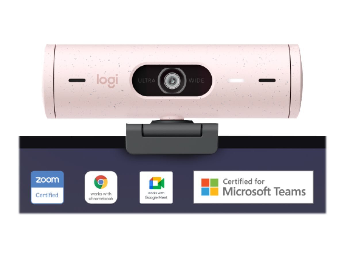 Logitech Brio 500 Full HD 1080p Webcam Rose (960-001432)