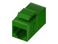 UNC CAT6 RJ45 Keystone In-Line Coupler, Green, C6-CPLR-GRN, 20593561, Cable Accessories