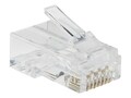Tripp Lite Cat6 RJ45 Pass-Through UTP Modular Plug, 100 Pack, N232-100-UTP, 41207722, Cable Accessories