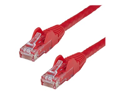 StarTech.com CAT6 Snagless Gigabit Wire 100W PoE 650 MHz Ethernet Patch Cable, Red, 15ft, N6PATCH15RD, 11601995, Cables