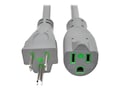 Tripp Lite Power Extension Cord Hospital-Grade, 15A, 14 AWG, NEMA 5-15P HG to NEMA 5-15R HG, Gray, 6ft, P024-006-GY-HG, 33615407, Power Cords Tripp Lite Power Extension Cord Hospital-Grade, 15A, 14 AWG, NEMA 5-15P HG to NEMA 5-15R HG, Gray, 6ft, P024-006-GY-HG, 33615407, Power Cords