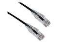 Axiom CAT6A 650mhz BENDnFLEX Ultra-Thin Snagless Patch Cable, Black, 8ft, C6ABFSB-K8-AX, 34691920, Cables