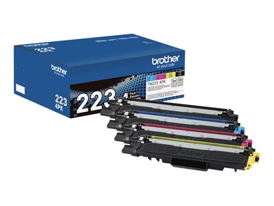 Brother Black, Cyan, Magenta & Yellow TN223 Toner Cartridges (4-pack), TN2234PK, 37836637, Toner and Imaging Components - OEM