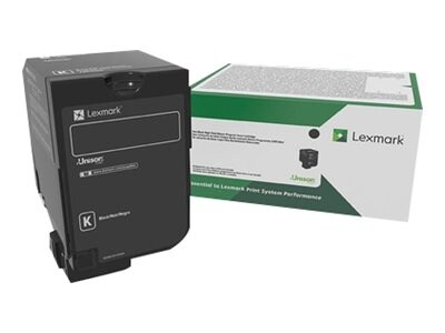 Lexmark Black High Yield Return Program Toner Cartridge for CS720 & CS725 Series, 74C1HK0, 31439850, Toner and Imaging Components - OEM