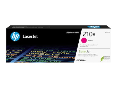 HP 210A (W2103A) Magenta Original LaserJet Toner Cartridge, W2103A, 41611505, Toner and Imaging Components - OEM