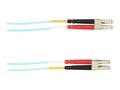 Black Box LC-LC 50 125 Multimode Duplex Fiber Cable, Aqua, 7m, FOLZH10-007M-LCLC-AQ, 37189062, Cables