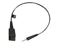 Jabra 3.5mm to Quick Disconnect Adapter Cable, 8800-00-99, 18239044, Adapters & Port Converters