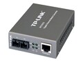 TP-LINK MC210CS Gigabit Media Converter, 1000Mbps RJ45 to 1000M Singlemode SC, up to 9mi, Chassis Mountable, MC210CS, 13537552, Network Transceivers