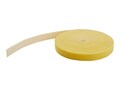 StarTech.com 25ft. Hook and Loop Roll Cut-to-Size Reusable Cable Ties - Yellow , HKLP25YW, 37834869, Cable Accessories