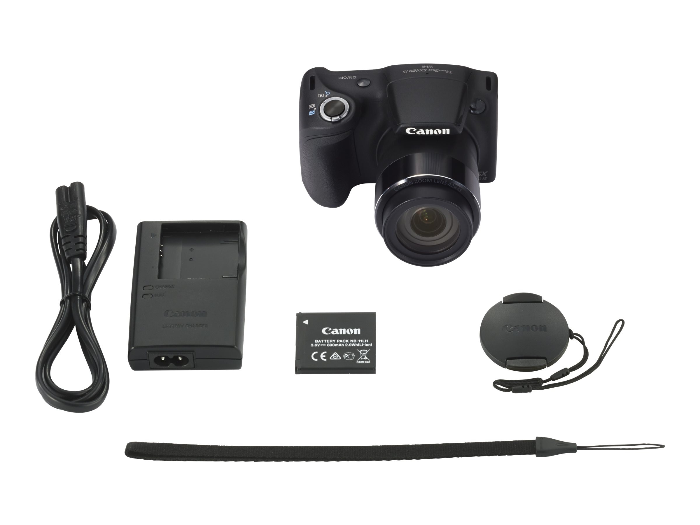 Spotlijster handboeien Dij Canon PowerShot SX420 IS Digital Camera, Black (1068C001)