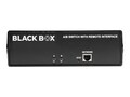 Black Box CAT6 Remotely Controlled Layer 1 A B Switch, Latching, Ethernet, RS-232, SW1041A, 32877341, Network Switches