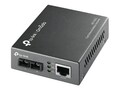 TP-LINK MC110CS Media Converter, 10 100Mbps RJ45 to 100M Singlemode SC Fiber, up to 1.2mi, Chassis Mountable, MC110CS, 13544138, Network Transceivers