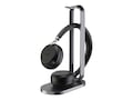 Yealink BH72 USB A Bluetooth Wireless Teams Headset w  Charging Stand - Black,, 1208609, 41708329, Headsets (w/ microphone)